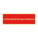 Luchtonderbrekingsschakelaar & Luchtonderbrekingsschakelaar & Luchtonderbrekingsschakelaar