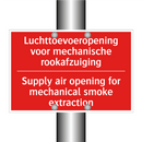 Luchttoevoeropening voor mechanische rookafzuiging /.../ - Supply air opening for mechanical smoke /.../