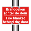 Branddeken achter de deur - Fire blanket behind the door