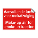 Aanvullende lucht voor rookafzuiging - Make-up air for smoke extraction
