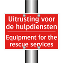 Uitrusting voor de hulpdiensten - Equipment for the rescue services