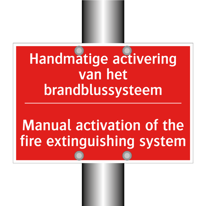 Handmatige activering van het brandblussysteem /.../ - Manual activation of the fire extinguishing /.../