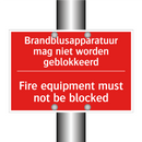 Brandblusapparatuur mag niet worden geblokkeerd /.../ - Fire equipment must not be blocked