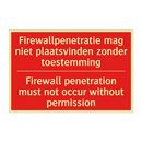 Firewallpenetratie mag niet plaatsvinden /.../ - Firewall penetration must not occur without /.../