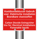 Kooldioxideblusser Gebruik voor: Elektrische /.../ - Carbon Dioxide Extinguisher Use for: Electrical /.../