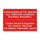 Kooldioxideblusser CO₂ Gebruikt voor: Elektrische /.../ - Carbon Dioxide Extinguisher CO₂ Used for: /.../