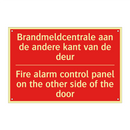Brandmeldcentrale aan de andere kant van /.../ - Fire alarm control panel on the other side /.../