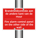 Brandmeldcentrale aan de andere kant van /.../ - Fire alarm control panel on the other side /.../