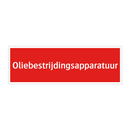 Oliebestrijdingsapparatuur & Oliebestrijdingsapparatuur & Oliebestrijdingsapparatuur