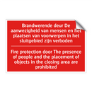 Brandwerende deur De aanwezigheid van mensen /.../ - Fire protection door The presence of people /.../