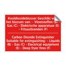 Kooldioxideblusser Geschikt voor het blussen /.../ - Carbon Dioxide Extinguisher Suitable for /.../