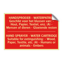 HANDSPROEIER - WATERPATRON Geschikt voor /.../ - HAND SPRAYER - WATER CARTRIDGE Suitable /.../