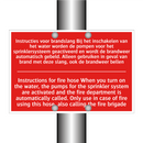 Instructies voor brandslang Bij het inschakelen /.../ - Instructions for fire hose When you turn /.../