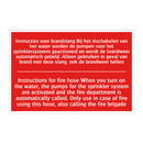 Instructies voor brandslang Bij het inschakelen /.../ - Instructions for fire hose When you turn /.../