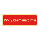 PV-systeemomvormer & PV-systeemomvormer & PV-systeemomvormer & PV-systeemomvormer