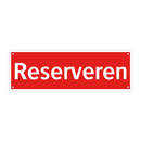 Reserveren & Reserveren & Reserveren & Reserveren & Reserveren & Reserveren & Reserveren
