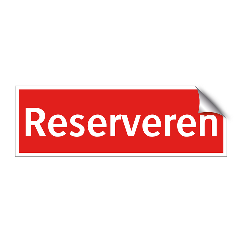 Reserveren & Reserveren & Reserveren & Reserveren