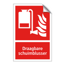 Draagbare schuimblusser