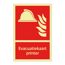 Evacuatiekaart printer