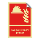 Evacuatiekaart printer