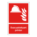 Evacuatiekaart printer