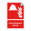 Evacuatiekaart printer
