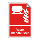 Vaste brandblusser