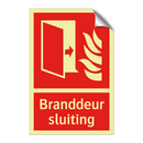 Branddeur sluiting