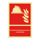 Brandbestrijdingsapparatuur mededeling