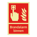 Brandalarm binnen