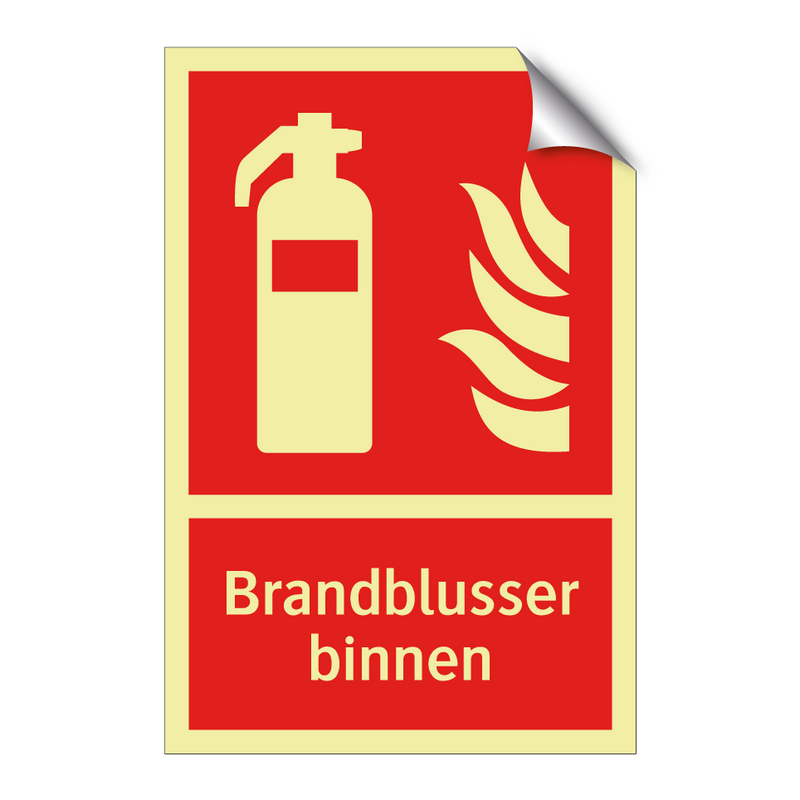Brandblusser binnen