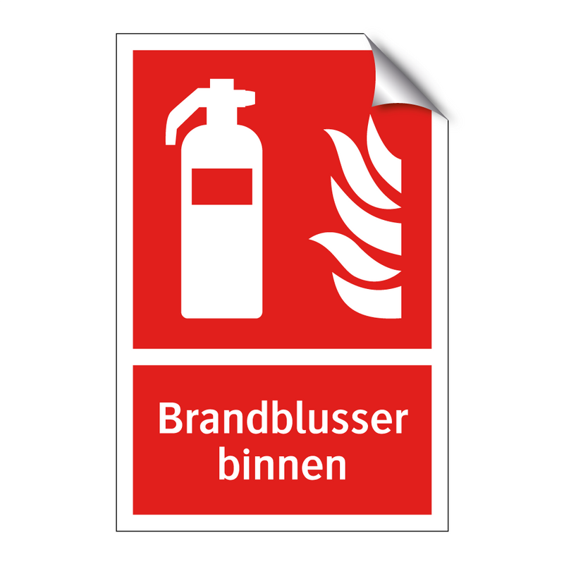 Brandblusser binnen