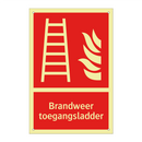 Brandweer toegangsladder