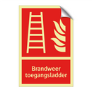 Brandweer toegangsladder