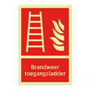 Brandweer toegangsladder