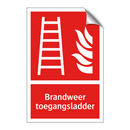 Brandweer toegangsladder