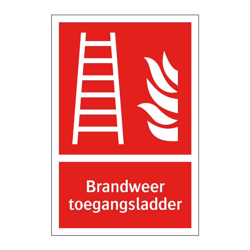 Brandweer toegangsladder