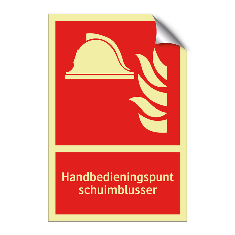 Handbedieningspunt schuimblusser