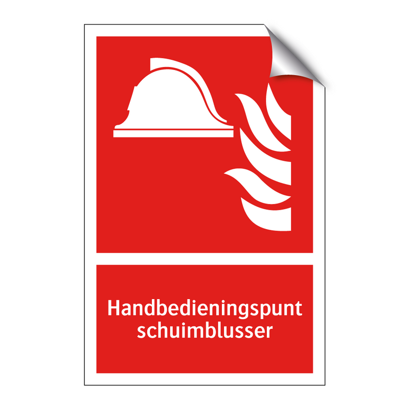 Handbedieningspunt schuimblusser