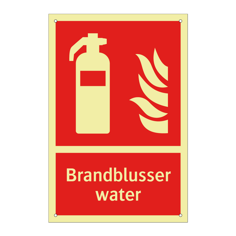 Brandblusser water