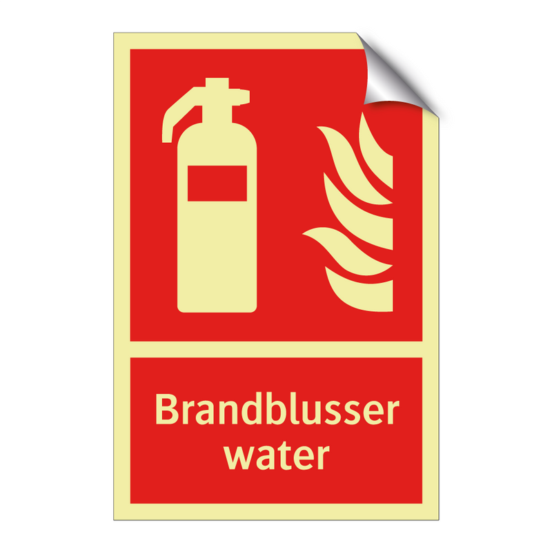 Brandblusser water