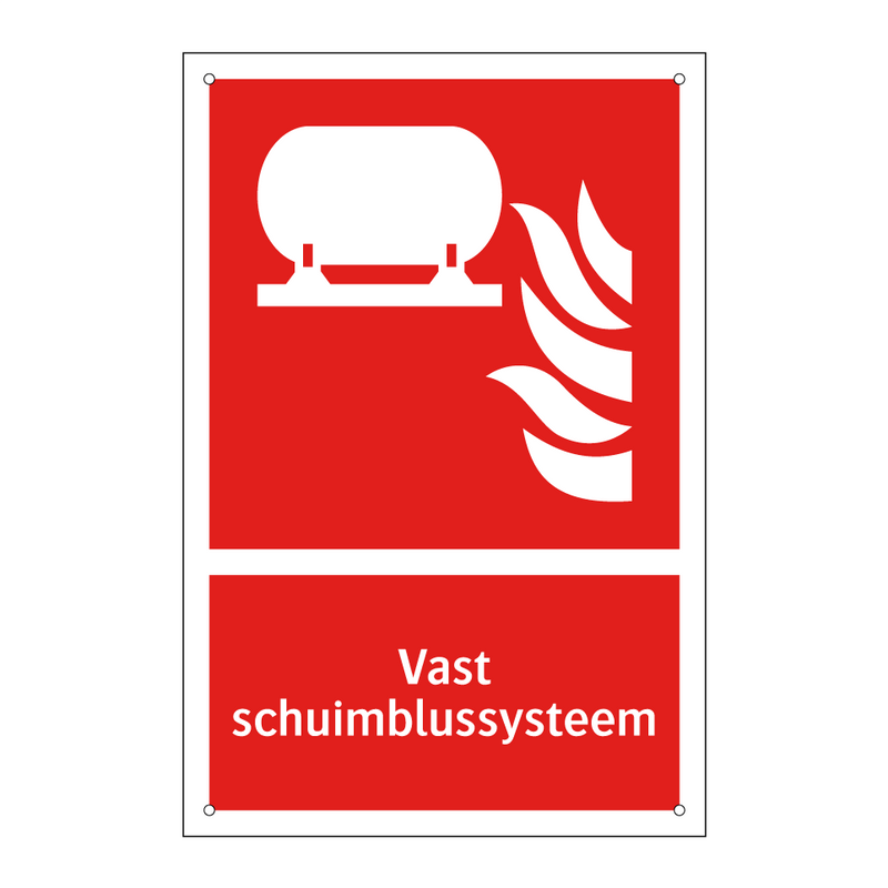 Vast schuimblussysteem
