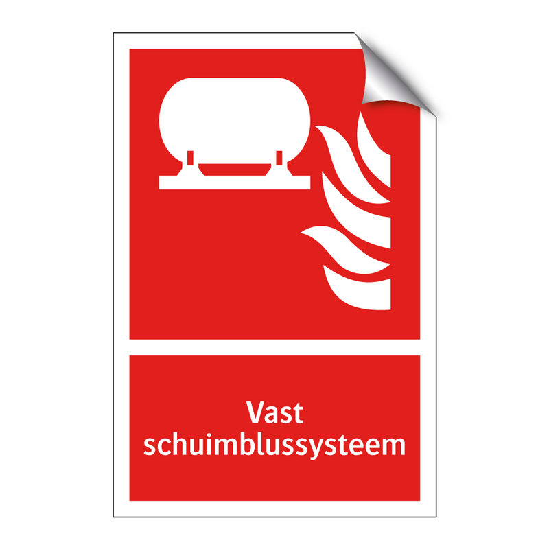 Vast schuimblussysteem