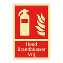 Houd Brandblusser Vrij