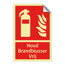 Houd Brandblusser Vrij