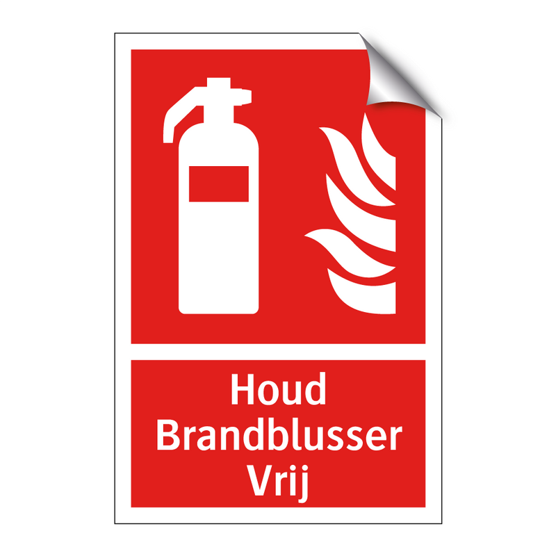 Houd Brandblusser Vrij