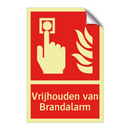 Vrijhouden van Brandalarm