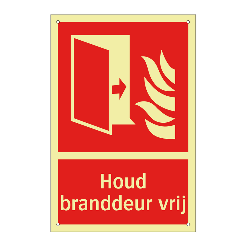 Houd branddeur vrij