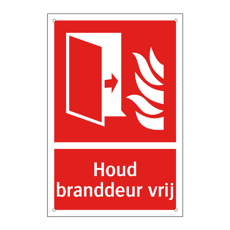 Houd branddeur vrij