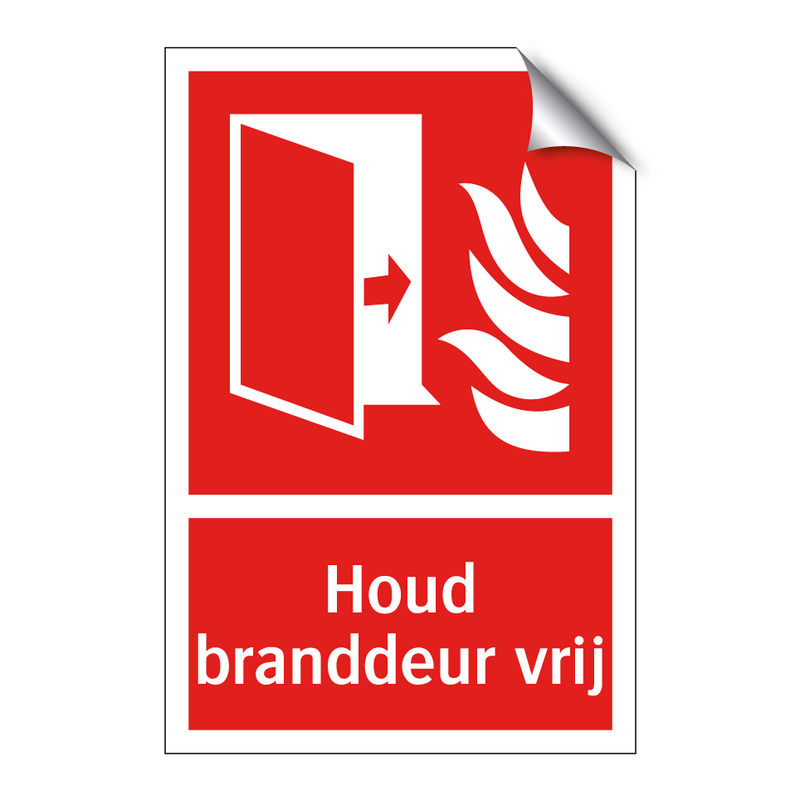 Houd branddeur vrij